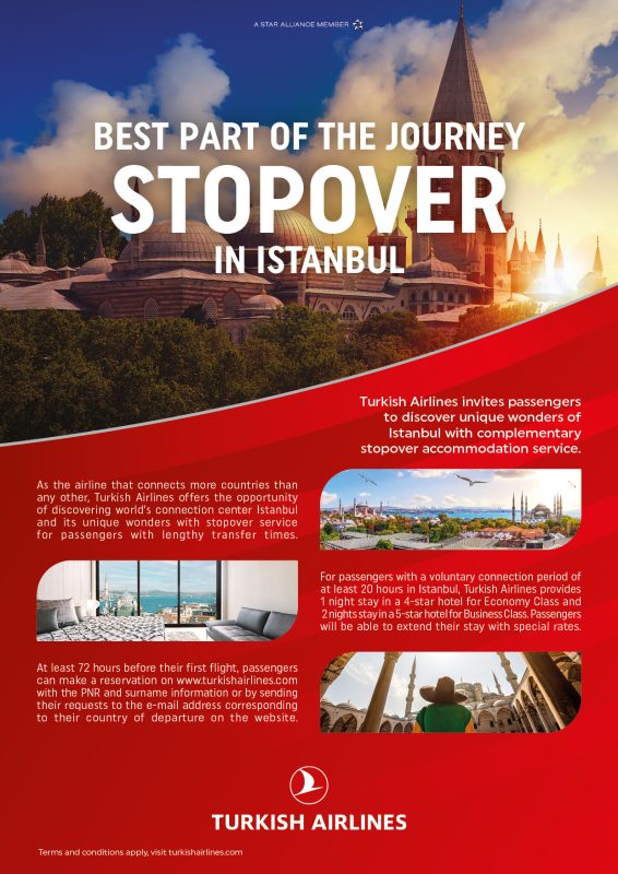 Turkish Airlines offers a free mini-vacation for Indian Travellers with “Stopover in Istanbul”